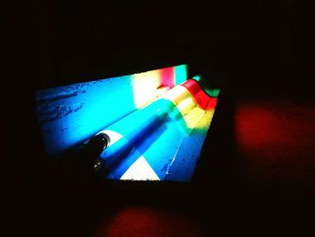 Close-up of multi colored lights