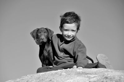 Boy and his dog