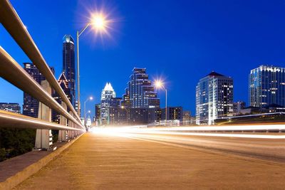 Austin cityscape at night