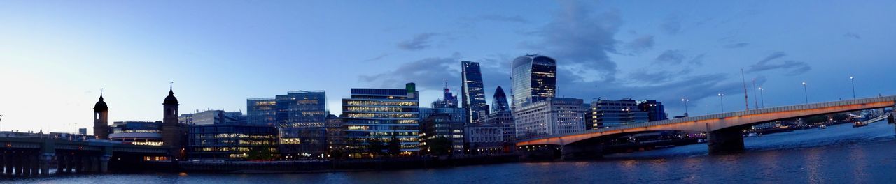 View of city at waterfront