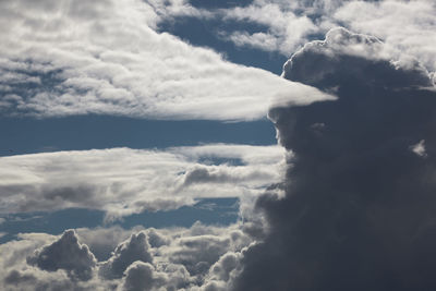 Low angle view of clouds in sky