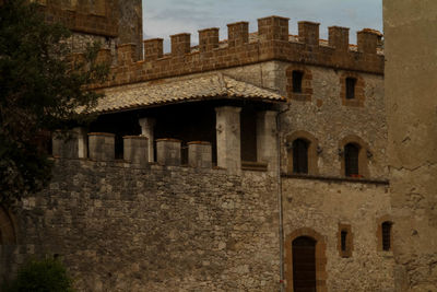 Low angle view of old ruins