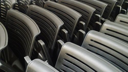 Full frame shot of empty chairs