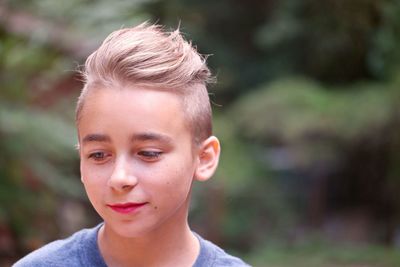 Close-up portrait of boy