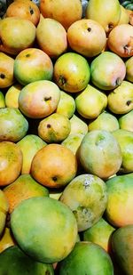 Full frame shot of fruits for sale at market stall