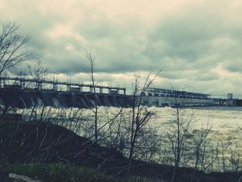 Scenic view of river against sky