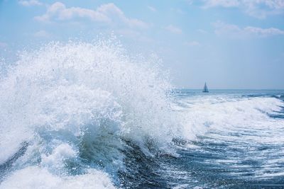 Scenic view of sea against sky