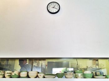 Close-up of objects on the wall