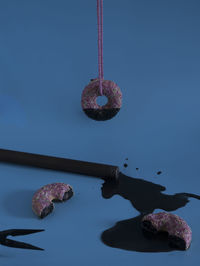 Low angle view of decoration against clear sky