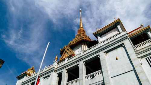 Low angle view of building against sky