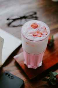 Close-up of drink on table