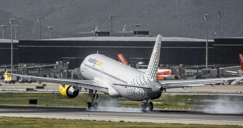 Airplane on runway