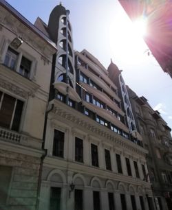 Low angle view of building against sky