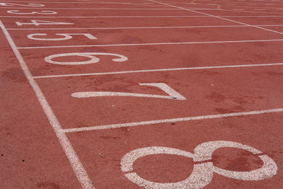 Full frame shot of sports track