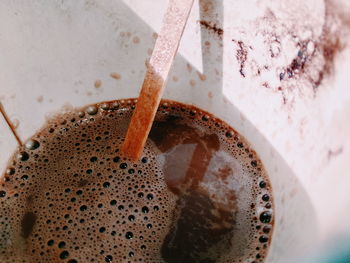 Close-up of coffee cup