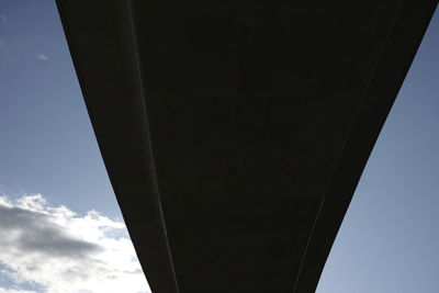 Low angle view of bridge against sky