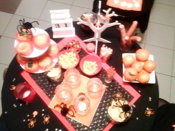 Close-up of food on table