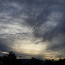 Low angle view of cloudy sky