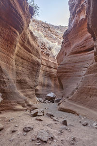 Scenic view of rock formations