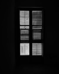 Close-up of window blinds at home