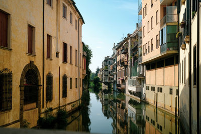 Canal amidst buildings in city