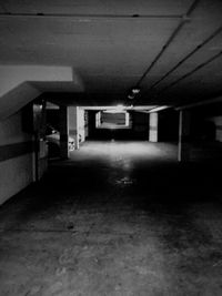 Empty alley along buildings