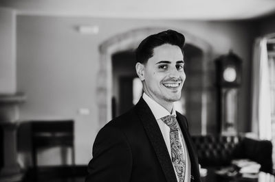 Portrait of smiling young man