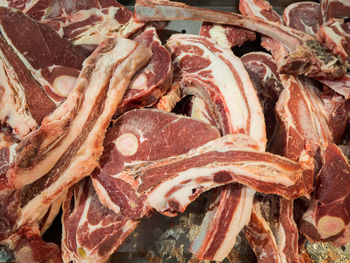 Full frame shot of meat for sale