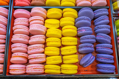 Close-up of multi colored candies for sale