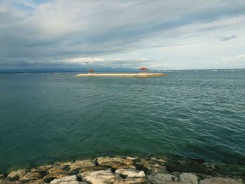 Scenic view of sea against sky