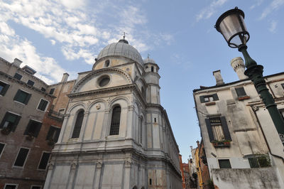 Low angle view of historic building