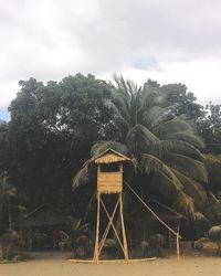 View of building against cloudy sky