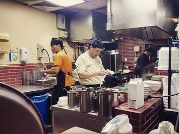 Chairs in restaurant