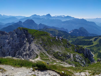 Mountain view of the austrian alps