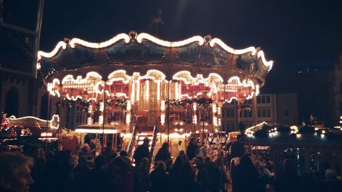 Crowd at night