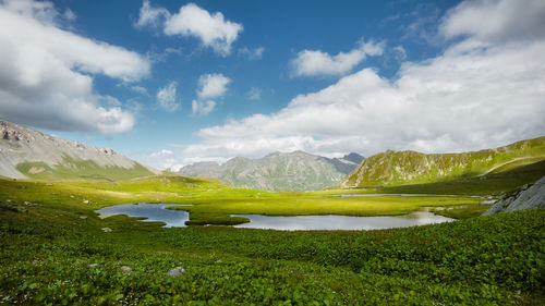 Scenic view of landscape against sky