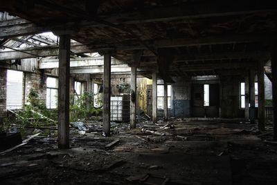 Interior of abandoned building