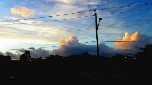 Low angle view of cloudy sky