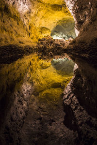 Rock formation in cave