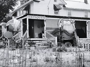 Entrance of abandoned house