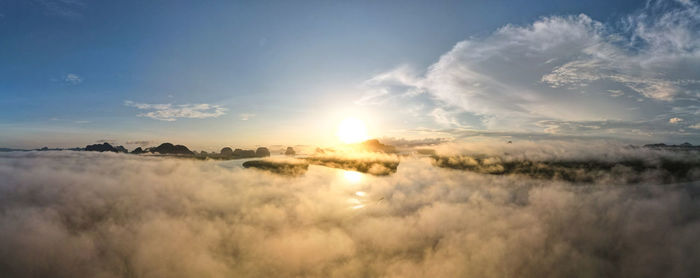 Scenic view of sky during sunset