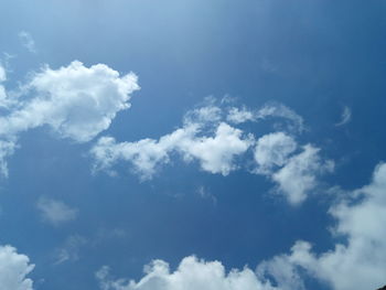 Low angle view of clouds in sky