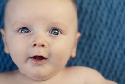 Close-up of cute baby boy