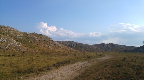 Scenic view of landscape against sky