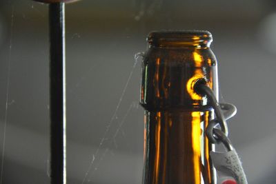 Close-up of drink in bottle