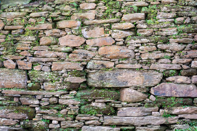 Full frame shot of stone wall