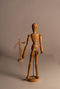 Close-up of figurine on table