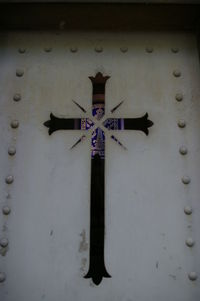 Low angle view of cross