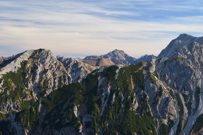 Panoramic view of rocky mountains