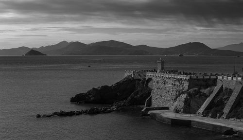 Panoramic view of sea against sky